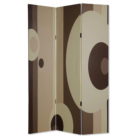 Palacedesigns 1 x 48 x 72 in. Wood Canvas 3 Panel Screen Multi Color PA3679886